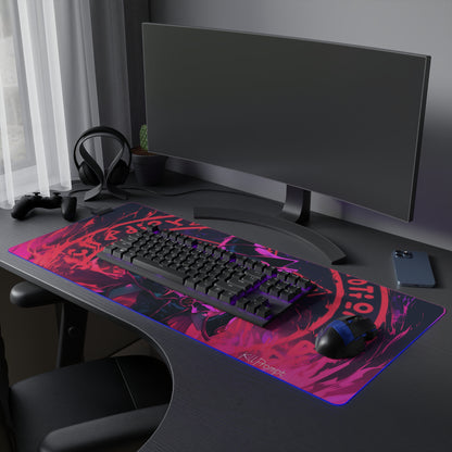 LED Dark Magician Girl Gaming Mouse Pad