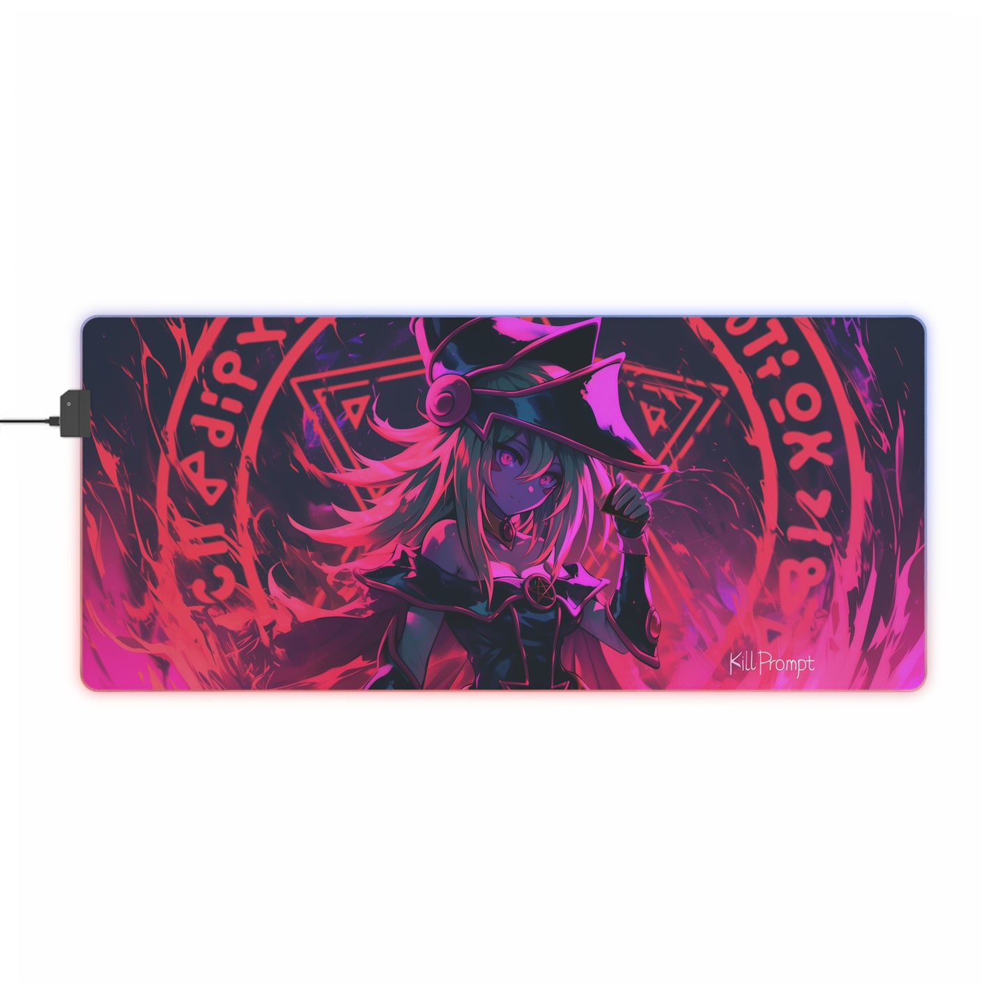 LED Dark Magician Girl Gaming Mouse Pad