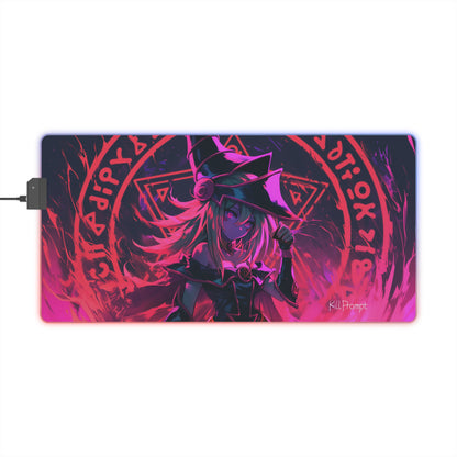 LED Dark Magician Girl Gaming Mouse Pad